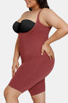 Zivame All Day Seamless Knee Length Bodysuit - Wild Ginger — thumbnail 11
